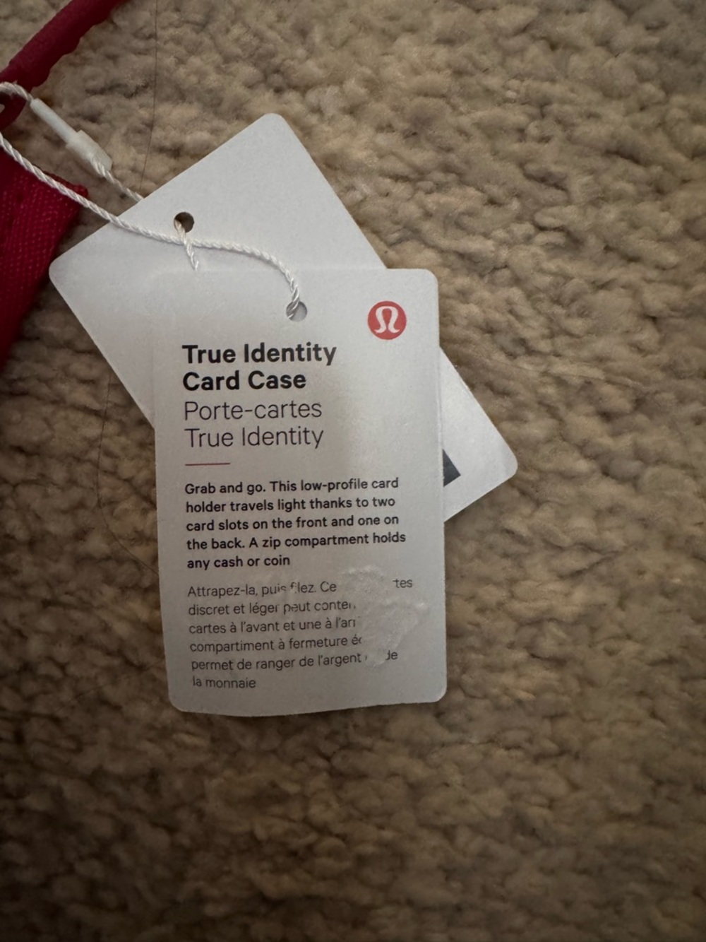 Lululemon True Identity Card Case- Berry Rumble - Picture 3 of 4
